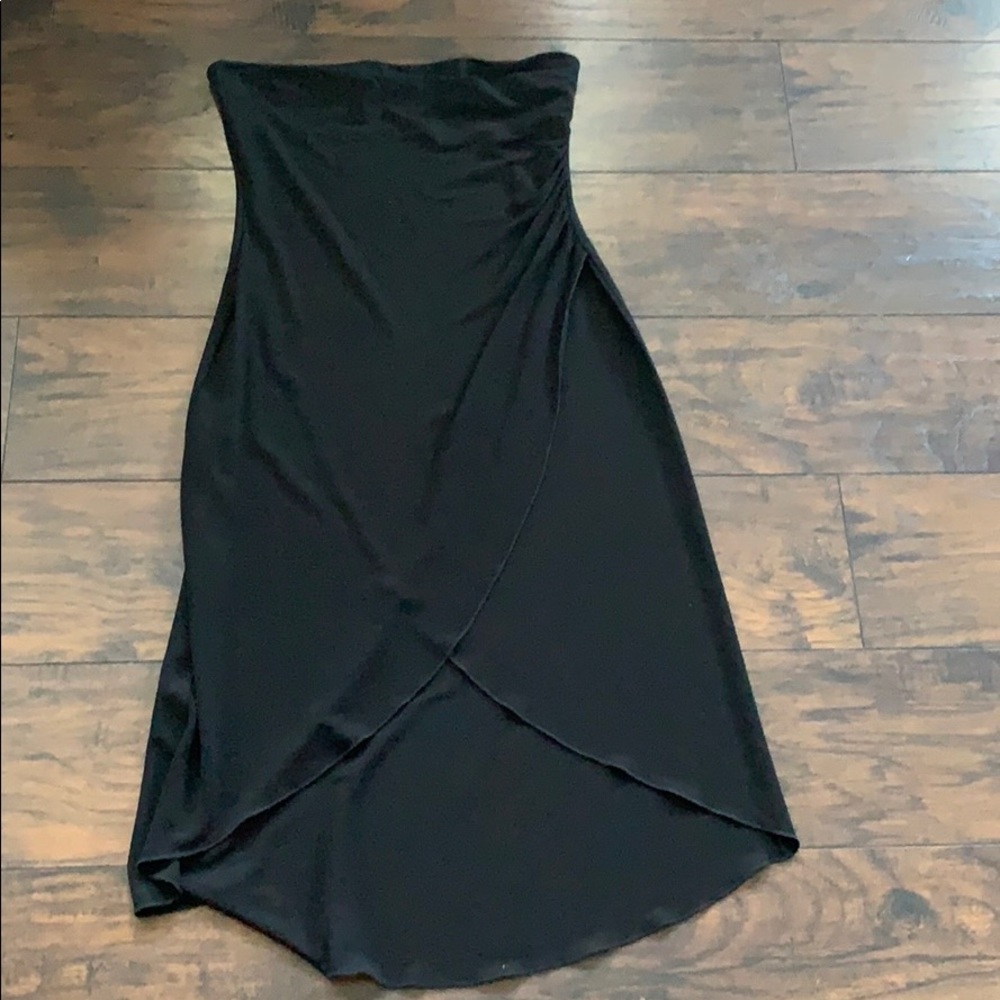 Bebe Strapless black dress